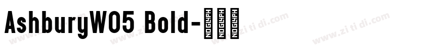AshburyW05 Bold字体转换